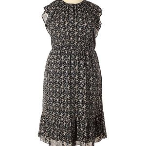 J Crew Mercantile Black Floral Dress - Size XXL